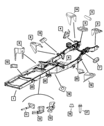 52014118AA - Frame, Bumper and Fascia: Chassis Frame Assembly for Dodge: Ram 3500 Image