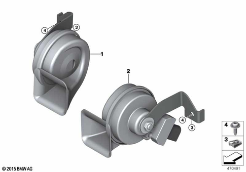 Horn for 2019 Mini Cooper S ALL4 #0
