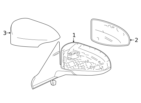 Outside Mirrors for 2016 Toyota Camry #0