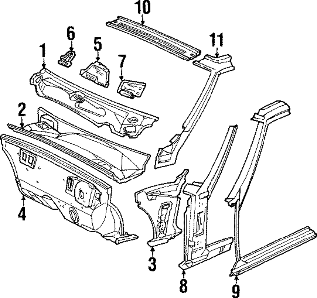 4371358 - Body: Cowl Top Panel for Mopar Image