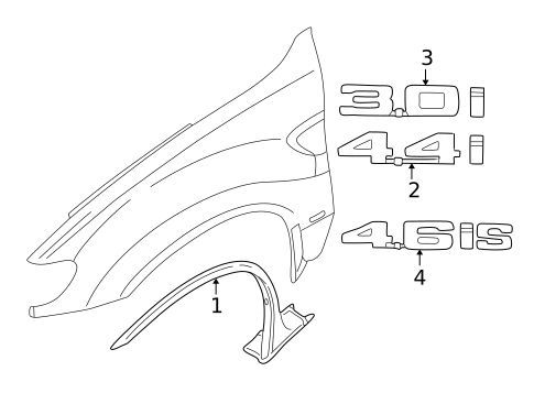 Exterior Trim - Fender for 2006 BMW X5 #0