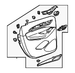 Brandy Rear Driver Side Door Trim