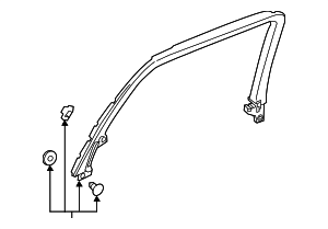 23205014 - : Part# 23205014 F Molding for Buick: Enclave Image