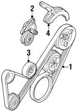 F8CZ6A247AA - Cooling System: Cover for Ford Image