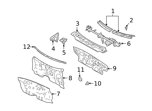 Cowl for 2006 Hyundai Elantra #0