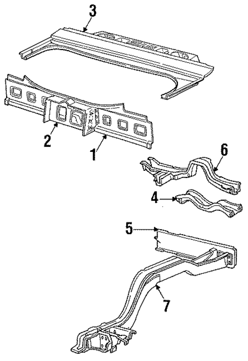 Rear Body for 1989 Dodge Diplomat #0