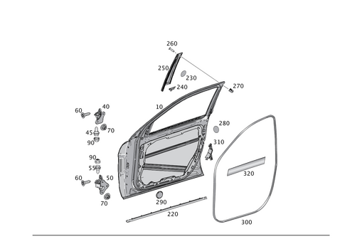 Driver Door for 2016 Mercedes-Benz GLE550e #0