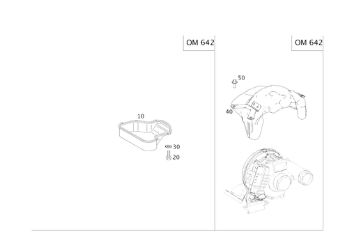 Shielding and Soundproofing At Engine, Transmission, Front Axle Transmission for 2008 Mercedes-Benz ML63 AMG #0