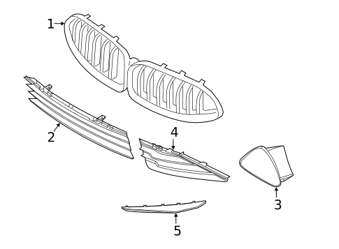 Bumper & Components - Front for 2024 BMW 840i xDrive Gran Coupe #3