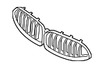 51135B3B011 - Body: Upper Grille for BMW: 840i Gran Coupe, 840i xDrive Gran Coupe, M850i xDrive, M850i xDrive Gran Coupe Image