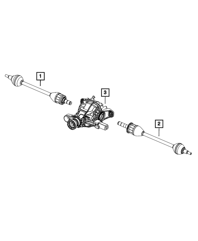 68433740AB - Differential and Drive Line: Axle Half Shaft, Right for Mopar Image