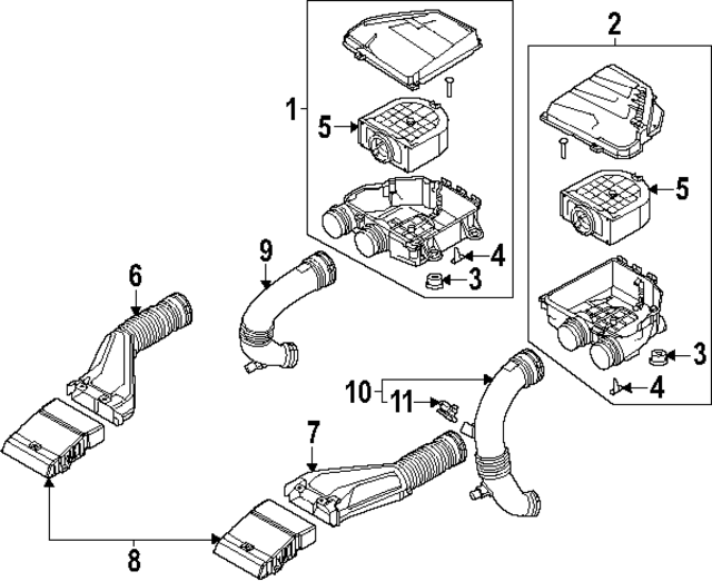28130T6360 - : Engine Air Intake Hose for Hyundai Image