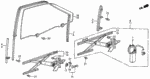 75320SE7A02 - Body/Air Conditioning: REGULATOR, L. DOOR POWER for Acura Image