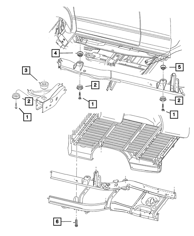 55362007AB - Frames and Bumpers: Isolator for Mopar Image image