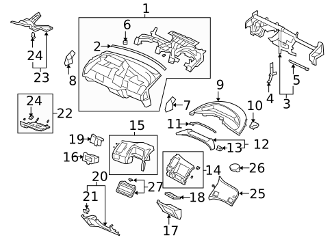 Air Bag Components for 2010 Honda Civic #2