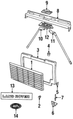 MUC4804 - : Top Panel Washer for Land-Rover Image