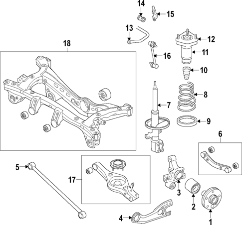 Rear Suspension for 2012 Kia Sportage #0