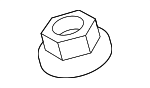 6104987AA - Body: Wiper Arm Nut for Mopar Image