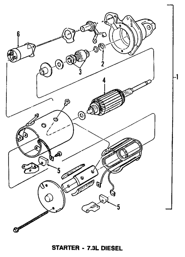 F4TZ11355A - Electrical: Drive for Ford: E-350 Econoline, E-350 Econoline Club Wagon, E-350 Super Duty, Excursion, F-250 HD, F-250 Super Duty, F-350, F-350 Super Duty Image