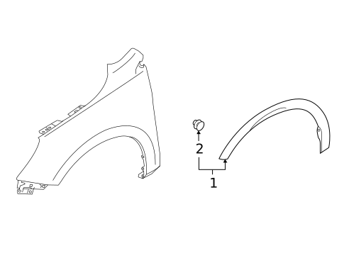 Exterior Trim - Fender for 2023 Subaru Outback #0