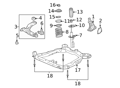Suspension Components for 2005 Chevrolet Cobalt #0