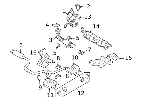 Exhaust Components for 2010 Saab 9-3X #0