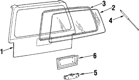 Liftgate for 1987 Chevrolet Cavalier #0