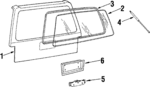 20215817 - Body: Reveal Molding for Buick: Riviera, Skyhawk | Chevrolet: Cavalier, Chevette, Citation II | Pontiac: Firebird, J2000 Sunbird, Phoenix, Sunbird, T1000 Image image