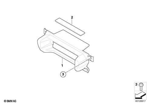 Motorcycle Trim Section, Windshield for 2004 BMW-Motorrad K 1200 S #12