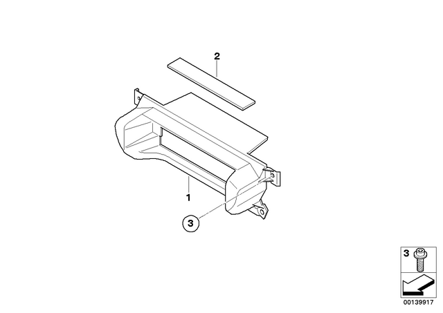 46637677763 - : Air Duct, Oil Cooler for BMW-Motorrad Image