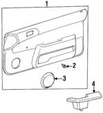 676101G080E0 - : Door Trim Panel for Toyota: Tercel Image