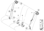 72117119392 - : Upper Belt Rear for BMW Image