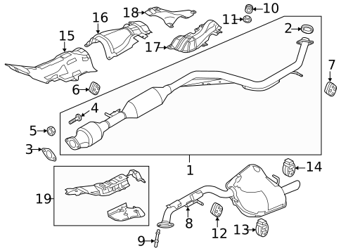 Exhaust Components for 2015 Mazda 5 #0