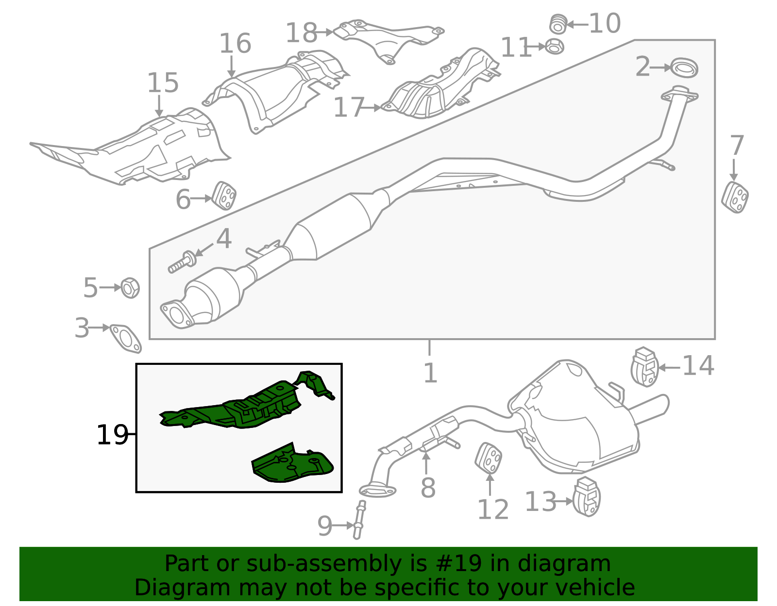 2012-2015 Mazda 5 Heat Shield CC43-56-450B | TascaParts.com
