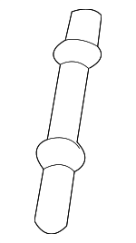 B31R40584 - Exhaust: Muffler &amp; Pipe Stud for Mazda: 2, 5, 6, MX-5 Miata Image