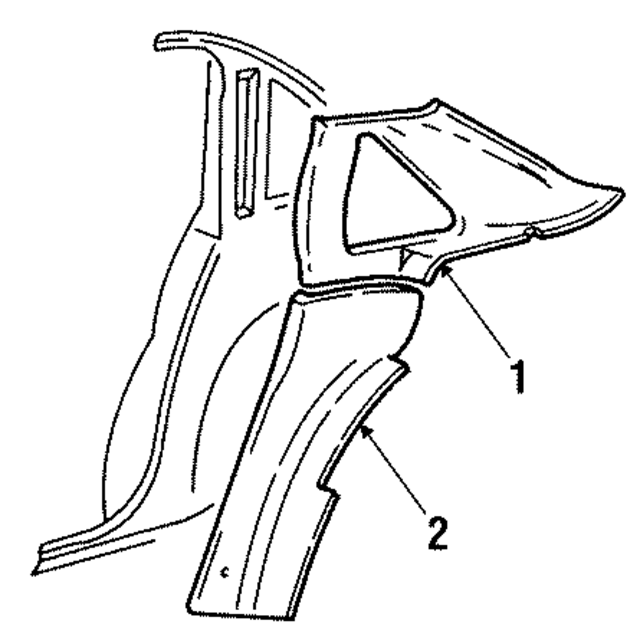 10251608 - Body: Upper Quarter Trim for GM Image