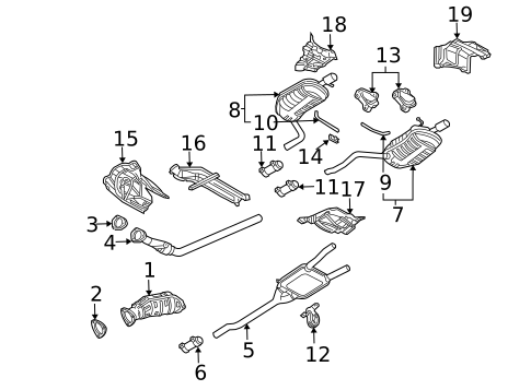 Mufflers for 2005 Audi A4 #0