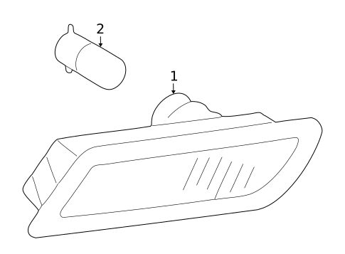 Side Marker Lamps for 2002 Mercedes-Benz CLK 55 AMG&reg; #0