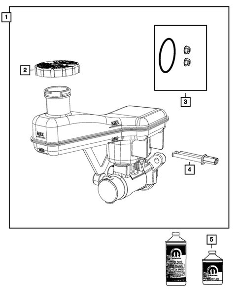 Brake Master Cylinder for 2023 Chrysler Pacifica #0