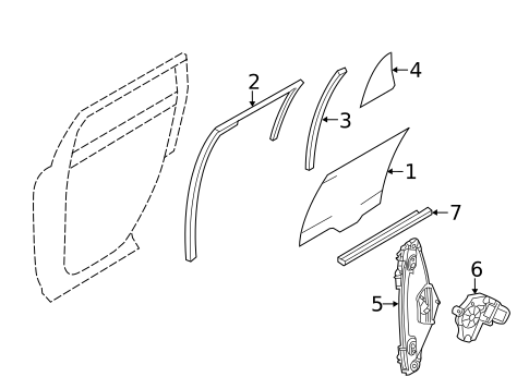 Rear Door for 2007 Ford Edge #0
