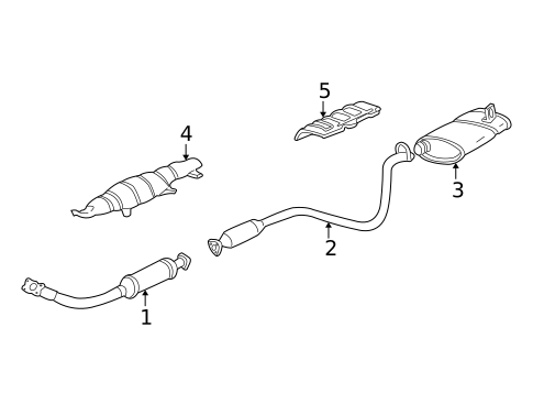 Exhaust Components for 2004 Pontiac Sunfire #0
