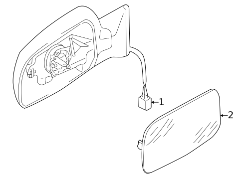 Outside Mirrors for 2000 Audi S4 #0