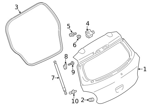 Gate & Hardware for 2024 Mitsubishi Mirage #0