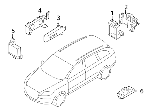 Tire Pressure Monitor Components for 2013 Audi Q7 #0