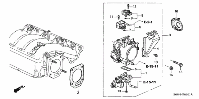 Throttle Body (Type-S) for 2005 Acura RSX #0