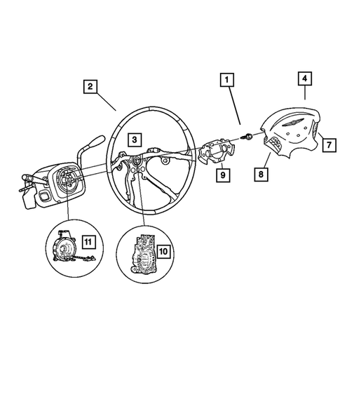 Steering Wheel for 2006 Dodge Caravan #0