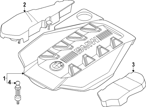 Engine Appearance Cover for 2024 BMW X6 #0