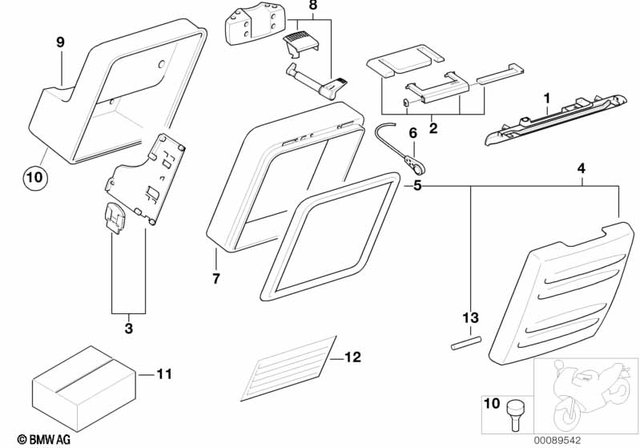 71607659597 - Frame and Mounting Parts: Carrier Handle -  for BMW-Motorrad Image