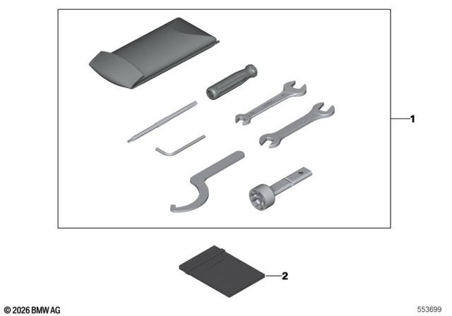 71118565868 - Parts and Accessories for Engine / Chassis: Slipcase for on-Board Vehicle Literature -  for BMW-Motorrad Image