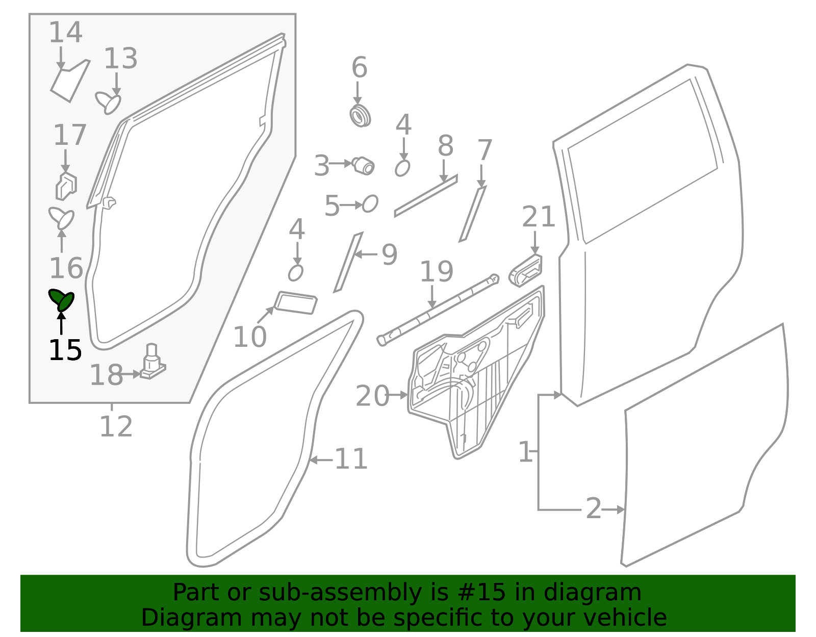 2017-2024 Nissan Armada Door Weather-Strip Clip 82850-JG00C | OEM Parts ...